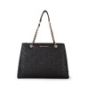 Borsa shopper logata Valentino Relax - nera