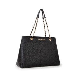 Borsa shopper logata Valentino Relax - nera