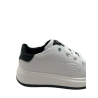 4US 42612 WHITE/BLACK SNEAKERS BAMBINO