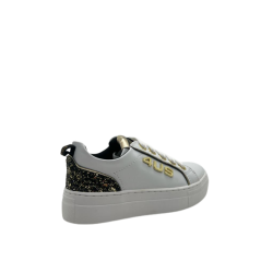 Sneakers Bambina 4US 42501 - White/Gold