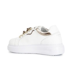 Sneakers Donna Cafenoir 1013 - Bianco/Pesca