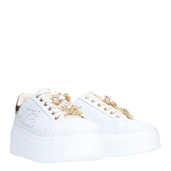 Sneakers Donna Tosca Blu Vanity - Bianco/Oro