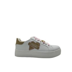 Sneakers Donna Cafenoir C2420 - White/Gold