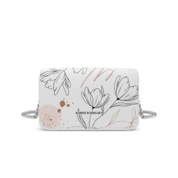 Borsa Donna Alviero Rodriguez Margot Art of Flower - Bianca