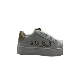 4US Sneaker Bimba 43000 - White/Gold