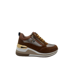 Sneakers Donna Keys K9811 Cognac/Taupe 