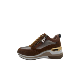 Sneakers Donna Keys K9811 Cognac/Taupe 