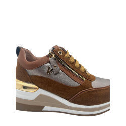 Sneakers Donna Keys K9811 Cognac/Taupe 