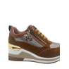 Sneakers Donna Keys K9811 Cognac/Taupe 