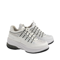 Sneakers Donna Fornarina Up White/Silver