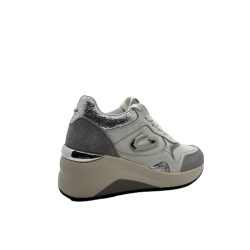 Sneakers Donna Guardiani 4341 White/Silver