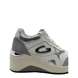 Sneakers Donna Guardiani 4341 White/Silver