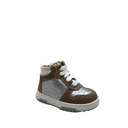 Sneakers Bambina 4US 43160 Beige/Silver 