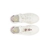 Sneakers Donna Cafenoir 1032 Bianco/Bordeaux