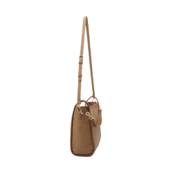 Borsa Donna Valentino Shopper Vinile 01 - Beige 