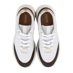 Sneakers Donna Geox Spherica Ecub - Bianco/Marrone