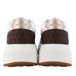 Sneakers Donna Geox Spherica Ecub - Bianco/Marrone