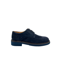 Stringata Uomo Exton 446 - Camoscio Blu