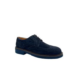 Stringata Uomo Exton 446 - Camoscio Blu