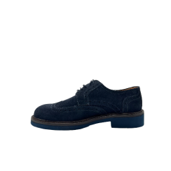 Stringata Uomo Exton 446 - Camoscio Blu