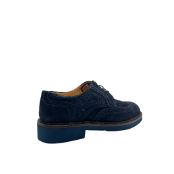 Stringata Uomo Exton 446 - Camoscio Blu