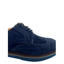 Stringata Uomo Exton 446 - Camoscio Blu