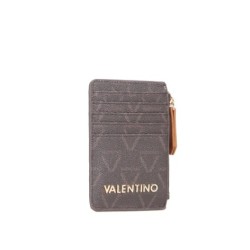 Portacarte Donna Valentino Lady Re 820 - Moro/Cuoio