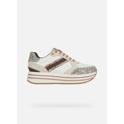 GEOX-KENCY B-WHITE/TAUPE-36-SNEAKER