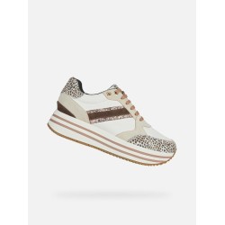 GEOX-KENCY B-WHITE/TAUPE-36-SNEAKER