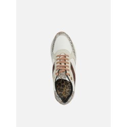 GEOX-KENCY B-WHITE/TAUPE-36-SNEAKER