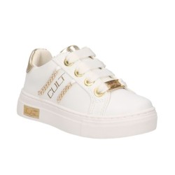 CULT-T162-25-WHT/GOLD-SNEAKER-BIMBA