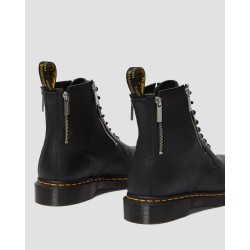 DR MARTENS-1460 ZIP-BLACK-36-ANFIBI