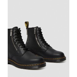 DR MARTENS-1460 ZIP-BLACK-36-ANFIBI