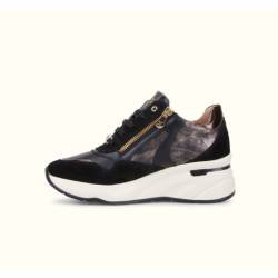 Sneakers Donna keys K8400 - Black/Taupe